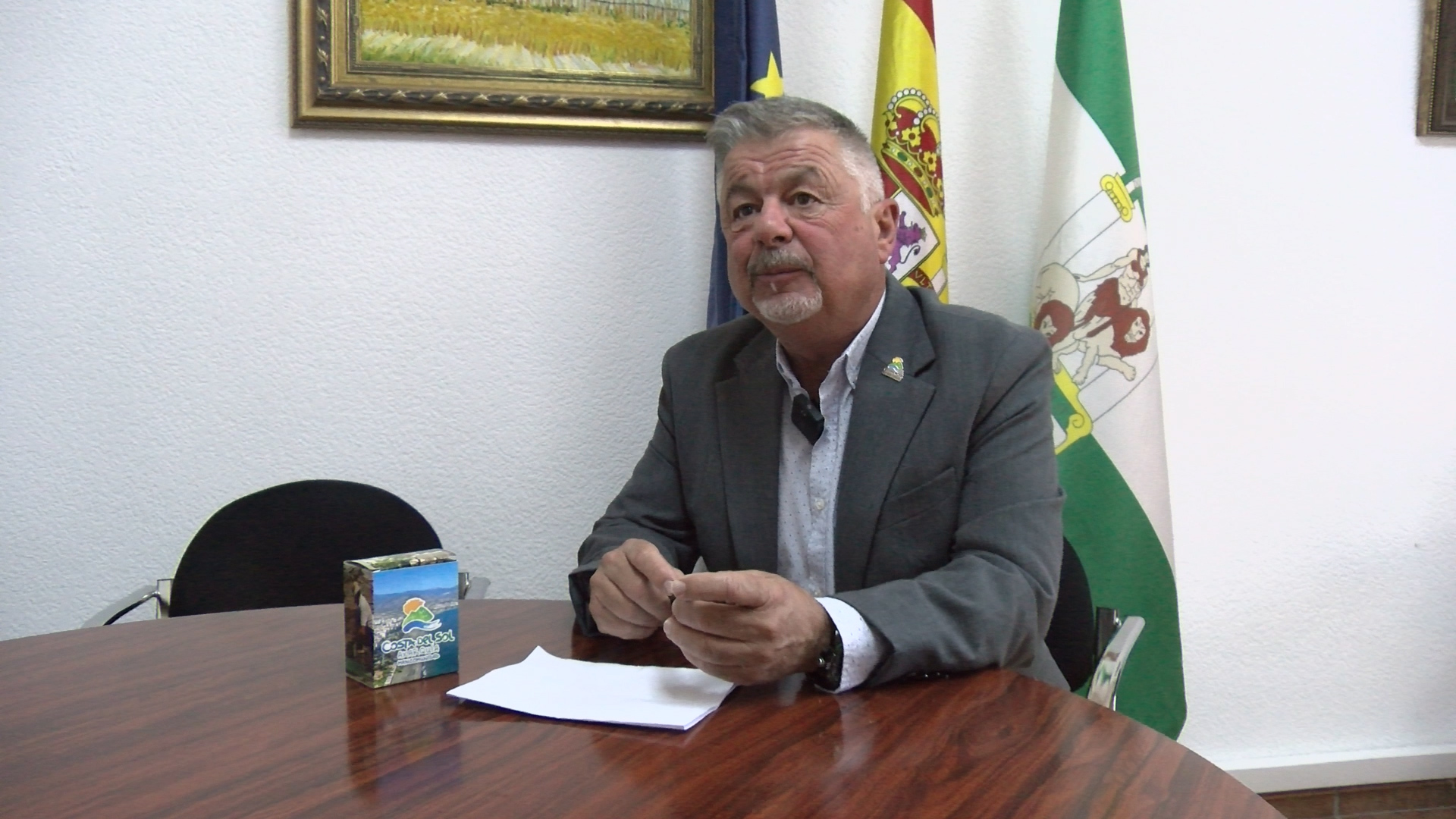 El presidente de Axaragua Jorge Martín informa de los datos positivos de 2025